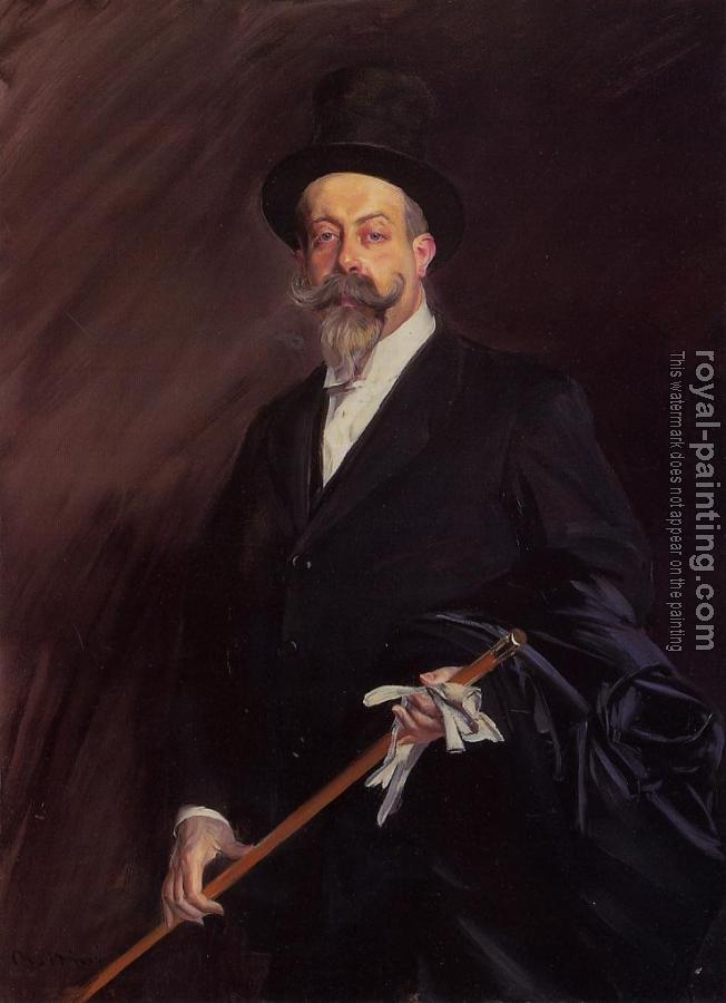 Giovanni Boldini : Portrait of The Writer Henri Gauthier-Villars